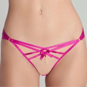 Agent Provocateur Fuchsia Sheer Strappy Panties